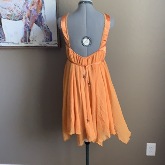 A.B.S by Allen Schwartz Golden Dress Size 4 - Picture 2 of 8